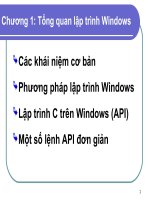 Chương 1 Tổng quan lập trình Windows