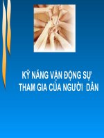 kỹ năng vận động sự tham gia của người bán