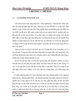 Luận văn công nghệ môi trường Bước đầu xây dựng cơ sở tài liệu lý thuyết cho phương pháp xử lý nước thải bằng vi sinh vật hiếu khí