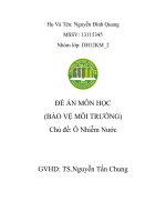 o nhiễm nước
