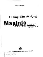 Hướng dẫn sử dụng maplnfo professional version 7 0 bùi hữu mạnh  khoa học và kỹ thuật, 2007