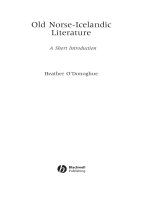 old norse-icelandic literature a short introduction