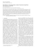 finitte difference time domain studies on optical transmission through planar