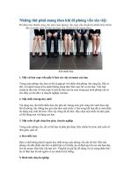 những thứ phải mang theo khi đi phỏng vấn xin việc