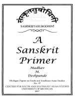 a sanskrit primer (university of michigan)