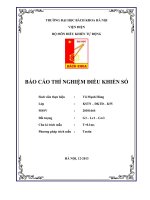 báo cáo thí nghiệm hệ thống điều khiển số - ĐHBKHN