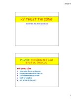 Thi công bê tông cốt thép