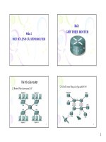 Một số lệnh cấu hình Router