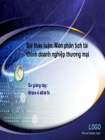 slide thảo luận Thực trạng sử dụng chi phí kinh doanh tại Công ty cổ phần Sữa Vinamilk