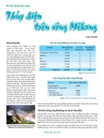 Thủy điện trên sông mêkông  thế giới dữ liệu