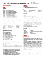 OUTCOMES upperinter answer key