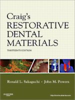 craig's restorative dental materials 13th ed.  -  r. sakaguchi, j. powers (mosby, 2012)