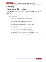 tài liệu vận hành và quản trị etimegold chương 10 biểu mẫu bảo hiểm