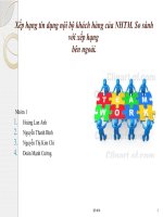 xếp hạng tín dụng nội bộ khách hàng của nhtm. so sánh với xếp hạng bên ngoài