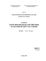 Thành lập bản đồ địa chất biển đông và các vùng kế cận tỷ lệ 1 :1 000 000   thuyết minh bản đồ địa chất biển đông và các vùng kế cận tỷ lệ 1 1 000 000