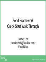 Zend Framework : Quick Start Walkthrough - Khởi động với Zend Framework