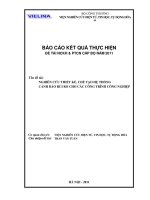 Nghiên cứu thiết kế chế tạo hệ thống cảnh báo rủi ro cho các công trình công nghiệp