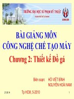 Bài giảng công nghệ chế tạo máy