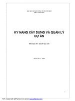 kỹ năng xây dựng và quản lý dự án