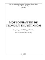 MỘT SỐ PHẢN THÍ DỤ TRONG LÝ THUYẾT NHÓM