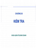 bài giảng quản trị học - chương 12 kiểm tra