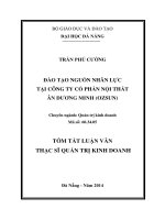 đào tạo nguồn nhân lực tại công ty cổ phần nội thất ân dương minh (ozsun)