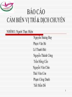 báo cáo cảm biến vị trí và dịch chuyển