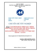 giải pháp hoàn thiện quy trình nhập khẩu nguyên phụ liệu dùng trong sản xuất hàng may mặc bằng đường biển tại công ty tnhh việt thắng – luch i