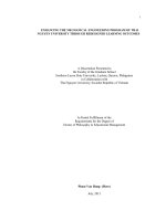 Xây dựng chuẩn đầu ra nhằm nâng cao chất lượng chương trình đào tạo Kỹ thuật Cơ khí tại Đại học Thái Nguyên