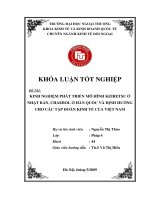 Kinh nghiệm phát triển mô hình Keiretsu ở Nhật Bản, Chaebol ở Hàn Quốc và định hướng cho các tập đoàn kinh tế của Việt Nam