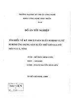 Đồ án tốt nghiệp tìm hiểu về kỹ thuật sản xuất surimi và từ surimi ứng dụng sản xuất thử giò lụa có mùi vị từ cá, tôm