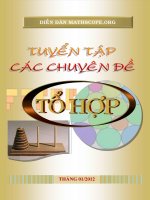 Tuyển tập các chuyên đề tổ hợp ôn thi đại học