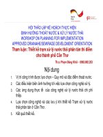 Thiết kế trạm xử lý nước thải phân tán thí điểm cho thành phố cần thơ