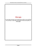 Tiểu luận: Các giải pháp hoàn thiện công tác thẩm định dự án đầu tư trong quyết định cho vay dài hạn của Ngân hàng Nông nghiệp và Phát triển nông thôn chi nhánh Quận 5