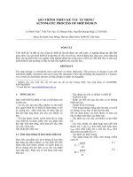QUI TRÌNH THIẾT KẾ TÀU TỰ ĐỘNG* AUTOMATIC PROCESS OF SHIP DESIGN