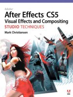 adobe after effects cs5 visual effects and compositing studio techniques