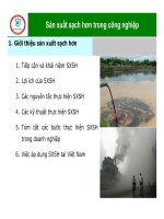 Sản xuất sach hơn