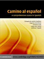 camino al espanol a comprehensive course in spanish