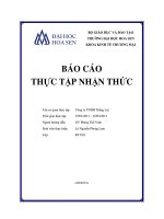Báo cáo thực tập nhận thức tại công ty TNHH thắng lợi