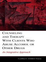 counseling and therapy with clients who abuse alcohol or other drugs  -  c. glidden - tracey (lea, 2005)