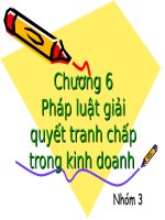 giải quyết tranh chấp trong kinh doanh