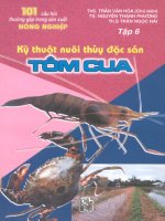 kỹ thuật nuôi tôm cua