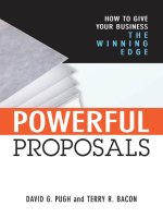 amacom powerful proposals how to give your business the winning edge