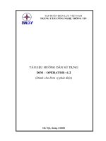 Hướng dẫn sử dụng DIM operator v1.2