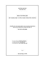 Nghiên cứu xây dựng phân cấp các bảng cỡ số cho một số sản phẩm may dành cho phụ nữ