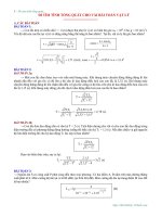 ĐI tìm TÍNH TỔNG QUÁT CHO vài bài TOÁN vật lý