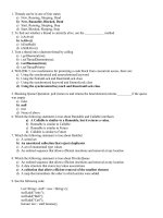 Bài tập trắc nghiệm có đáp án