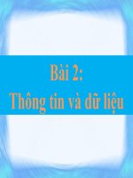 bài 2 thông tin và dữ liệu