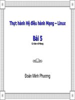 Bài 5: Thực hành Hệ điều hành Mạng - Linux -Cơ bản về Mạng