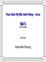 Bài 5: Thực hành Hệ điều hành Mạng - Linux -Cơ bản về Mạng